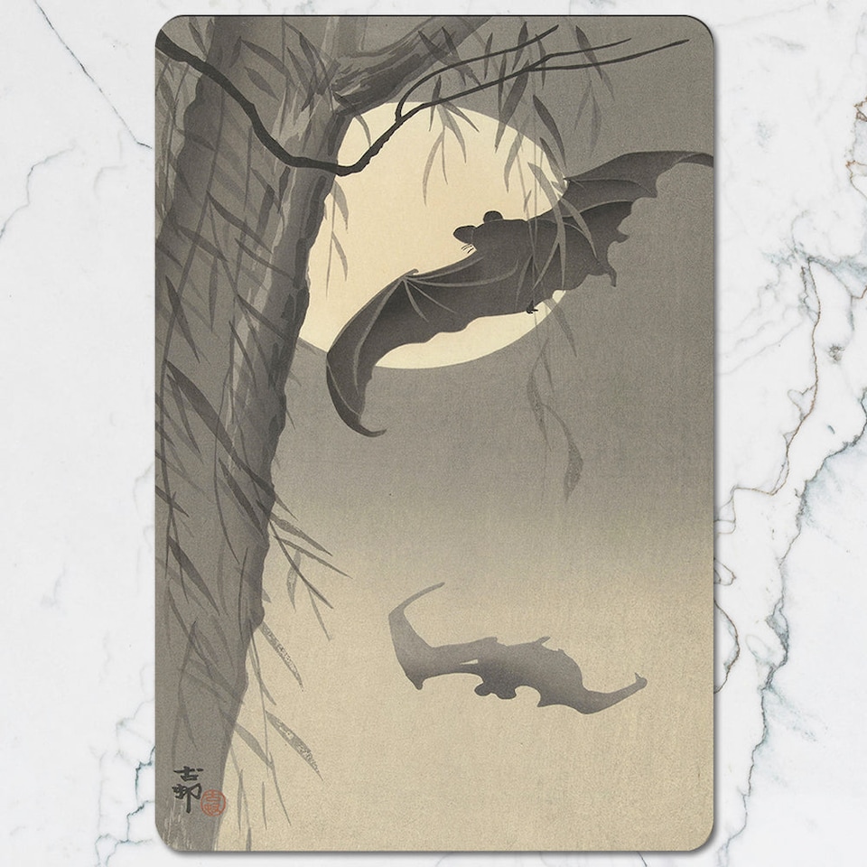 image 1 of 12 Piece Placemat And Coaster Set With Designer Artwork Wood Bottom