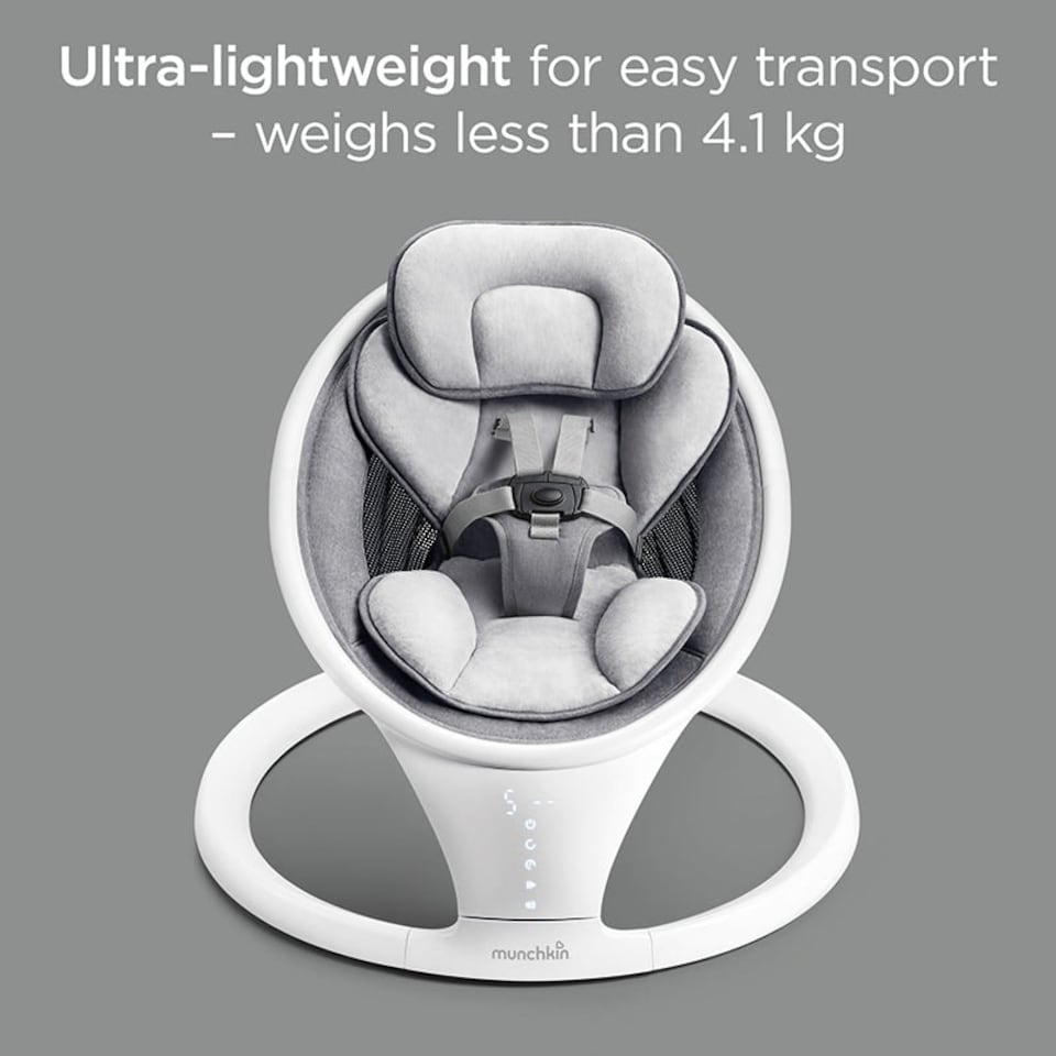 image 1 of Munchkin Baby Swing Grey