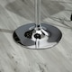 image 7 of HOMCOM Adjustable Height Bar Table with Metal Frame and Square Tabletop