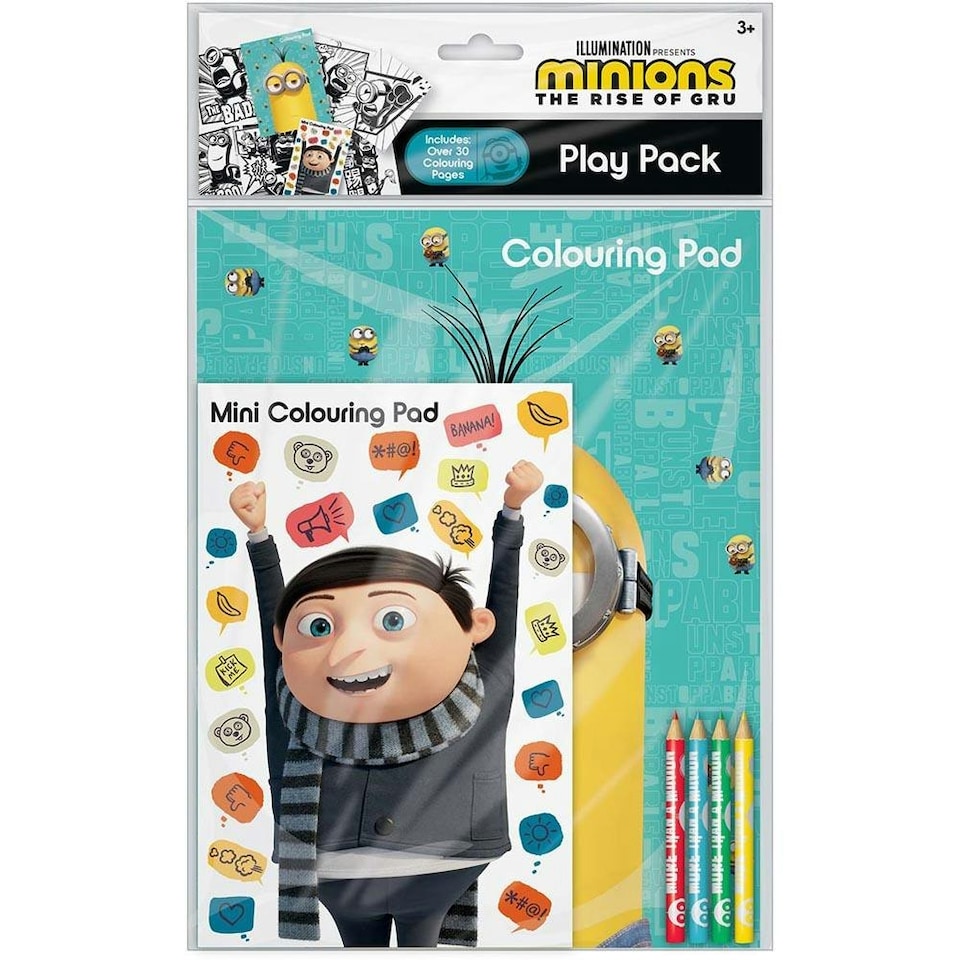 Minions Printed Colouring Set - Multicoloured - One Size