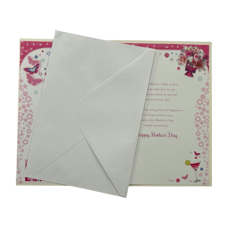 image 1 of For A Special Mum Beautiful Pink Floral and Gift Design Mother's Day Card