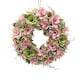 image 4 of Hanging Door Wreath Round Spring Easter Christmas Wall Decor Traditional Festive | Multi | Pink & Green Twigs | 34cm | 1