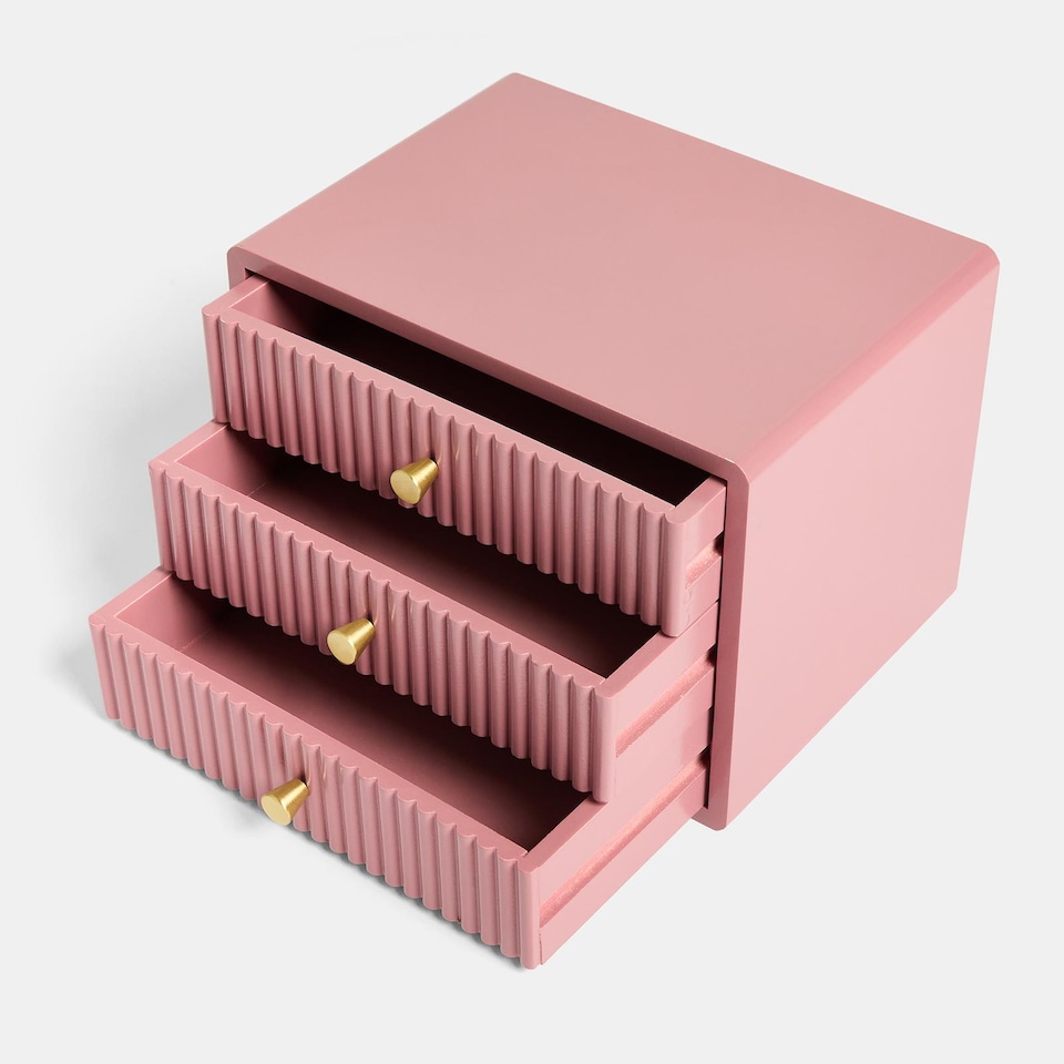 image 1 of OHS Ribbed Desktop Drawers Organiser Cabinet Storage