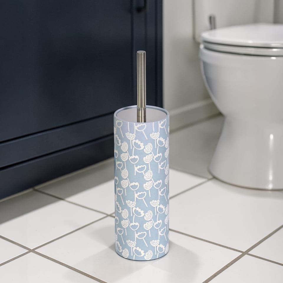 image 1 of Buttercup Light Blue Floral 4 Piece Bathroom Accessory Set | Blue | Light Blue | 1