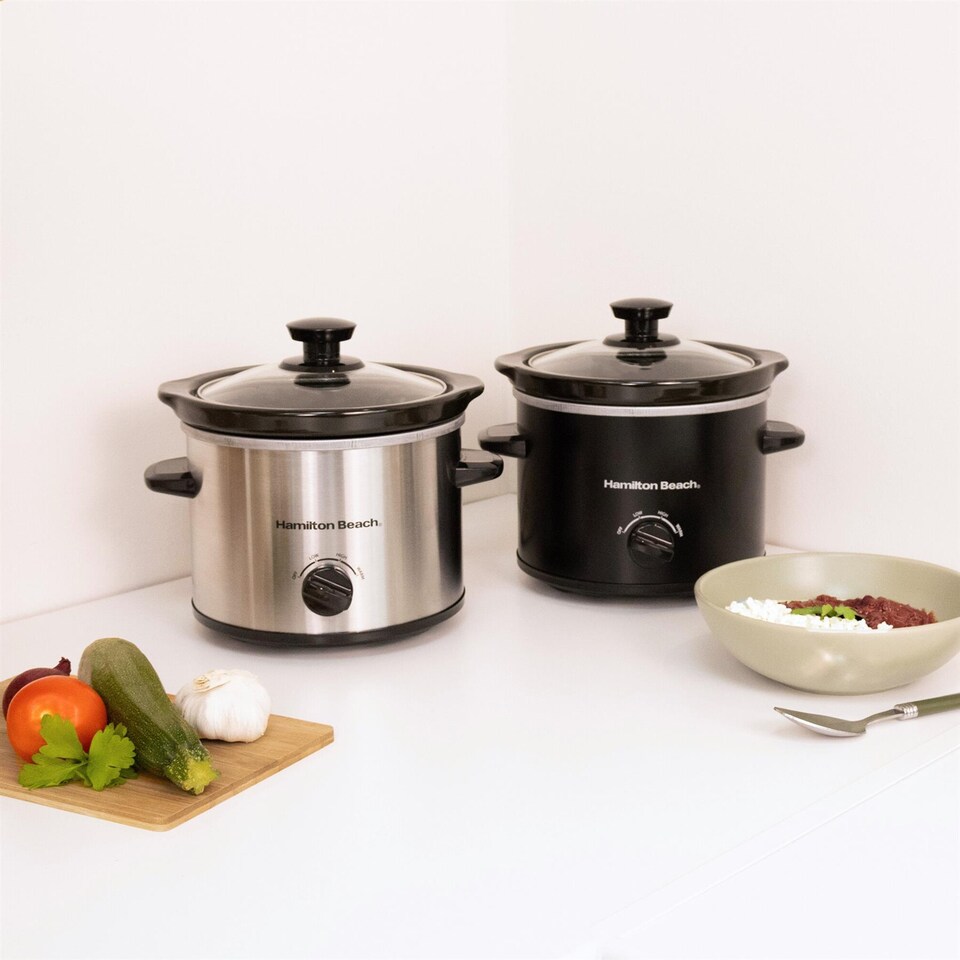 image 1 of Hamilton Beach 'The Mighty Mini' 1.8L Black Slow Cooker