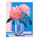 image 3 of Perfect Peonies Flower Blooms Glass Vase Home Decor Black Framed Wall Art Print A4