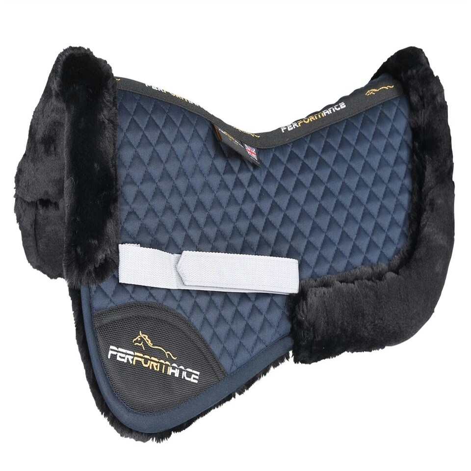 image 1 of Shires Performance Half Pad Blue | Size: 17-18 Inch
Colour: Navy Blue