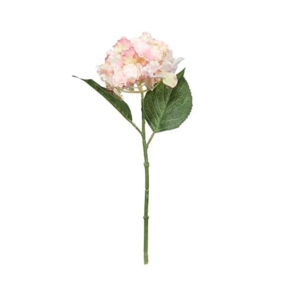 Fantasia Hydrangea Pick Pink Artificial Silk Flower 36cm