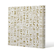 Acient Egyptian Heiroglyphs (Canvas Print) 61 x 61 x 4cm