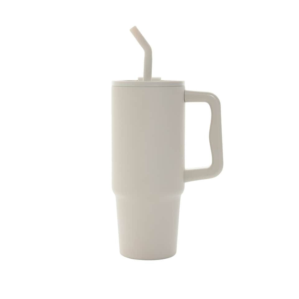 image 1 of XD Collection Embrace Deluxe Recycled Stainless Steel 900ml Tumbler - Beige - One Size