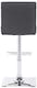 image 5 of Snella Breakfast Bar Stool, Chrome Footrest, Height Adjustable Swivel Gas Lift, Home Bar & Kitchen Barstool, Charcoal Grey