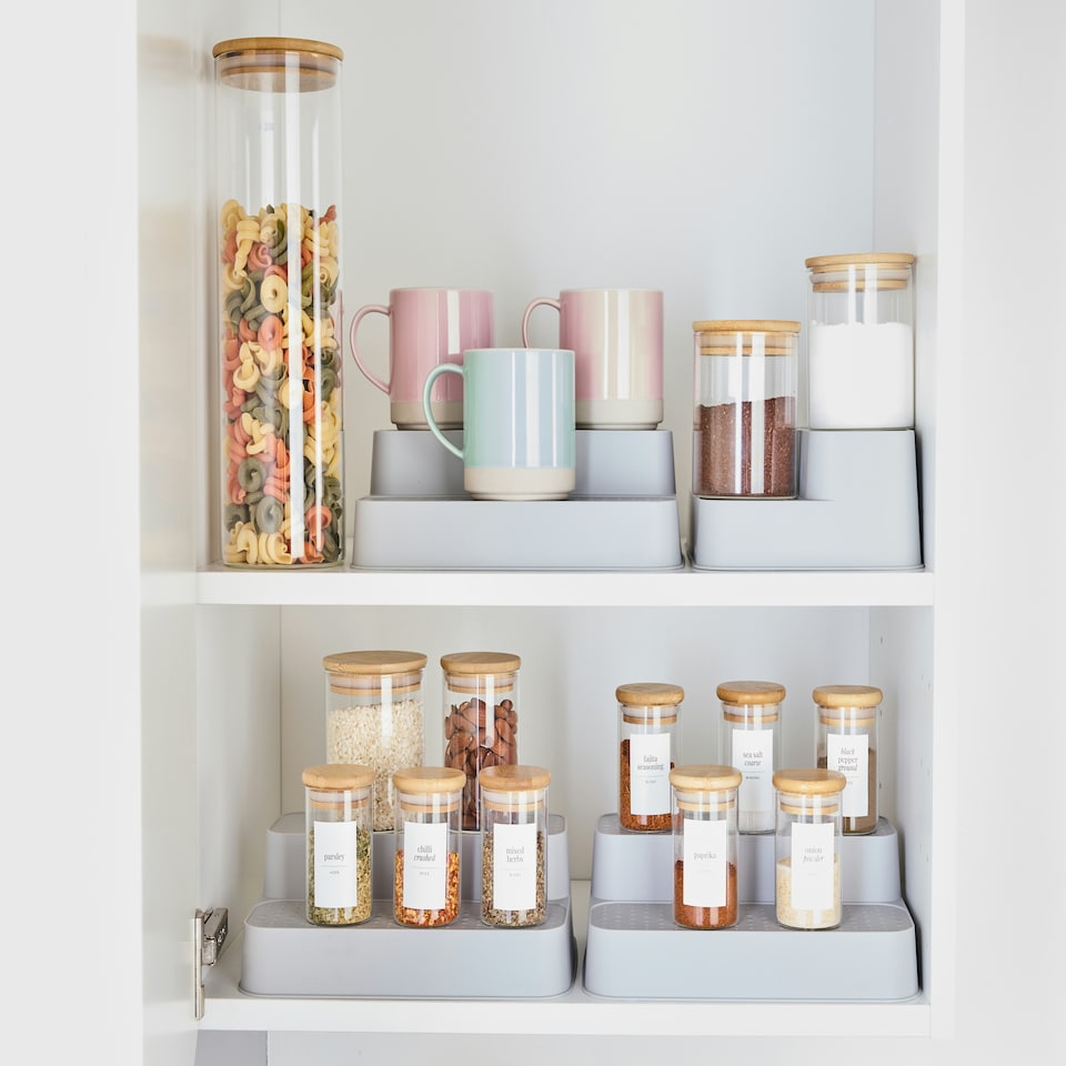 image 1 of Minky 2 Tier Shelf Organisers - Pack of 4