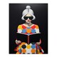 image 3 of Creative Scholar Book Lovers Fun Bright Home Decor Black Framed Wall Art Print A4