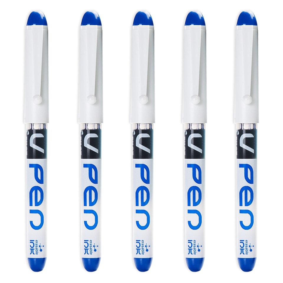 image 1 of PILOT V Pen Erasable Disposable Fountain Pen 0.58mm Pack of 12