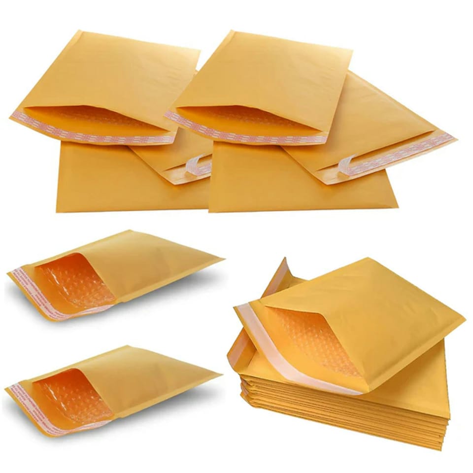 image 1 of 500 x Size CD (160x170mm) Gold Padded Bubble Lined Postal Mailing Shipping Peel & Seal Closure Cushioned Envelopes Gold | One Size