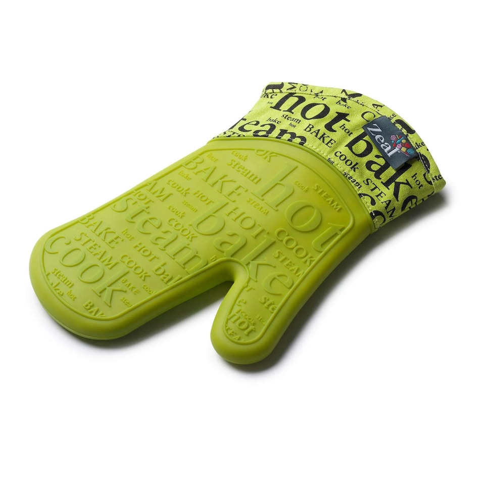 image 1 of Steam Stop™ Waterproof Silicone Single Oven Glove Green