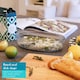 image 3 of Argon Tableware Optical Oval Glass Oven Dishes - 26cm x 17cm - Pack of 2 | Clear | Clear | 26cm x 17cm