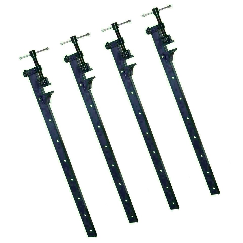 image 1 of 36" (900mm) Cast Iron T-Bar Sash Clamp Grip Work Holder Vice Slide Cramp 4pc