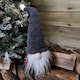 image 1 of 35cm Festive Christmas Light Up Lit Gonk with Grey Hat and Red Body