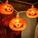 image 3 of Living and Home Halloween Pumpkin LED String Lights Battery Operated