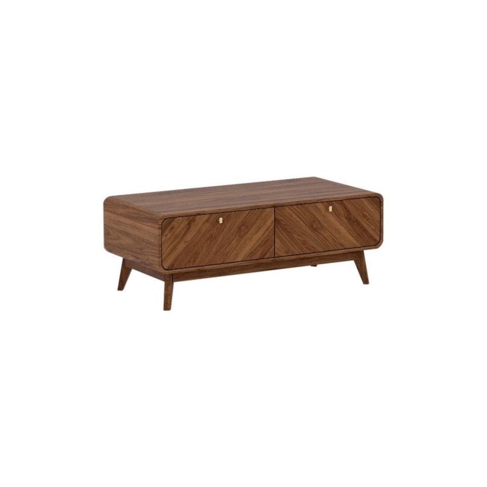 image 1 of Coffee Table - MFC/MDF - L56 x W120 x H43 cm - Columbian Walnut Brown