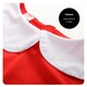 image 2 of Super Potato Costume Cape, Black Mask, Belt & Gloves Red | One Size