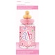 image 2 of Baby Shower Pink Bottle Honeycomb Decoration - 30cm