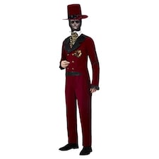 Day of the Dead Sacred Heart Groom Deluxe Fancy Dress Costume Adult Mens Medium Multi | M