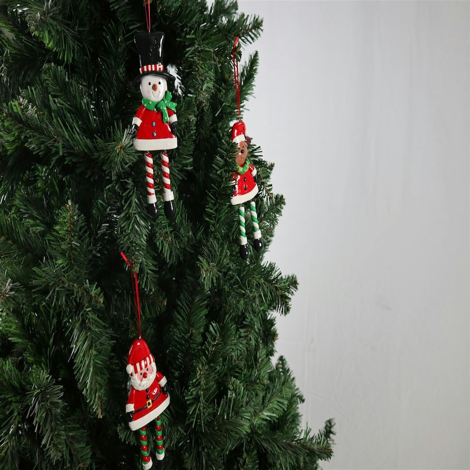 image 1 of 3pcs Ceramic Christmas Hanging Decoration