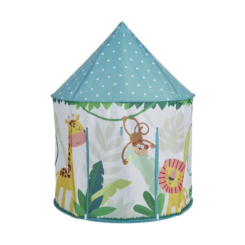 image 1 of Kids Jungle Play Tent and  Play Mat Set