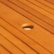 image 4 of Kapalua 4 Seater Rectangular Outdoor Wooden Slatted Top Dining Table Brown