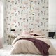 image 2 of Rasch Floral Wallpaper - Pink/Green - 10m x 53cm | Pink