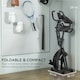 image 6 of SPORTNOW Folding Exercise Bike with Arm Bands and Hand Pulse Sensor, Black