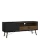 image 1 of Ry TV Unit 1 Door 1 Drawer in Matt Black Walnut