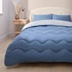 image 1 of Silentnight Seersucker Coverless Duvet 10.5 Tog - Blue Light Grey | Blue | Blue/Grey | Single