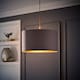 image 3 of ValueLights Reni Large Grey And Copper Ceiling Pendant Shade | Grey