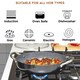 image 6 of Durastone Black 28cm Shallow Casserole Pan with Lid, Oven Safe, All hob Compatible
