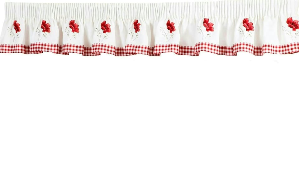image 1 of Poppies Kitchen Curtain Pelmet - 353cmx25cm