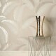 image 3 of Fine Decor Cascade Leaf Wallpaper - Cream/Gold - 10m x 53cm Cream