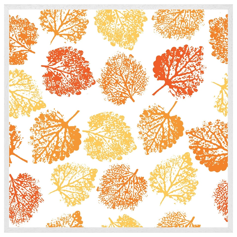 image 1 of Hand drawn boho spring pattern (Picutre Frame) White | M