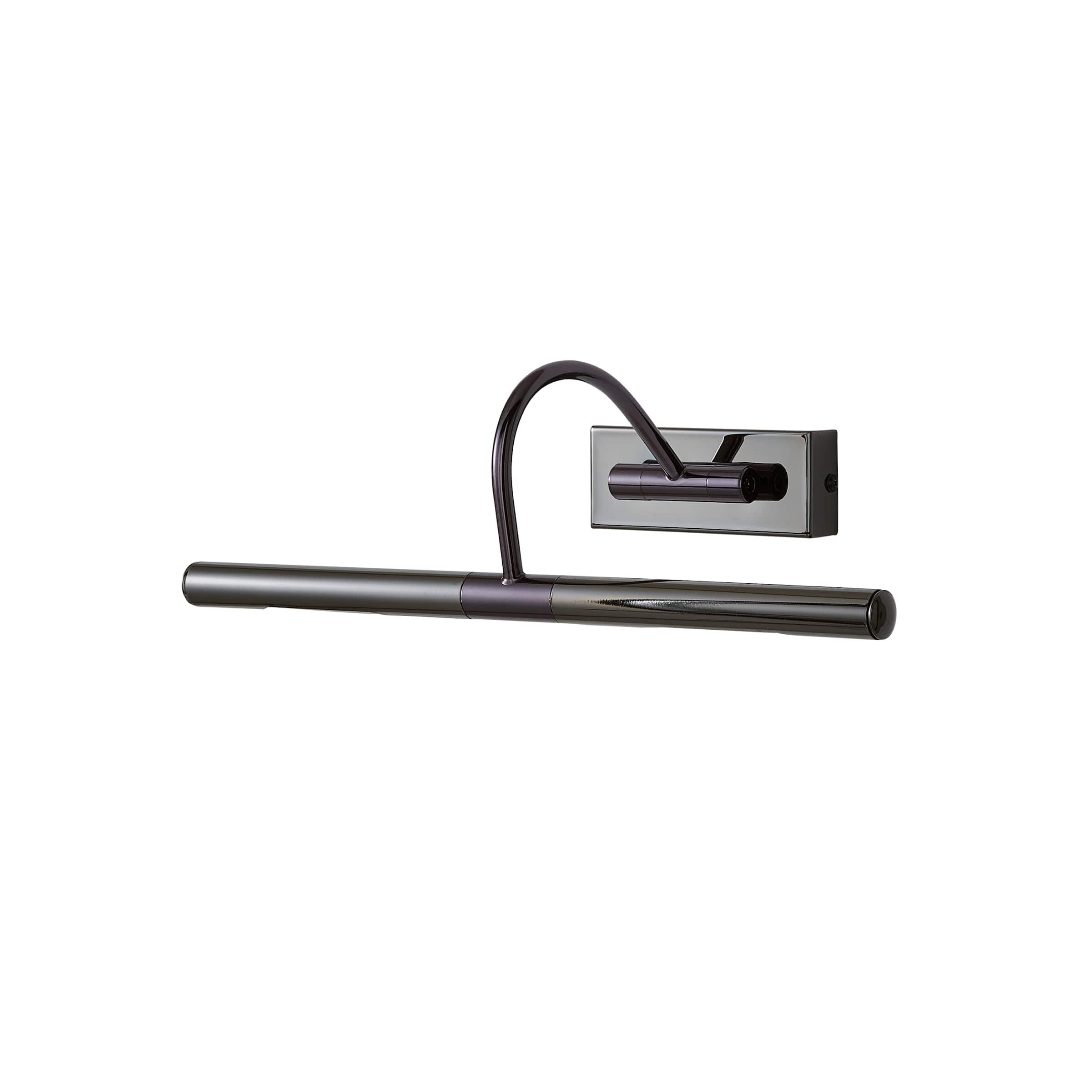 ValueLights Capri Adjustable Black Chrome Display Twin Picture Wall Light & Bulb Black