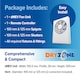 image 9 of Dryzone Bathroom & Kitchen Ventilation & Mould Cleaning Kit, dMEV Extractor Fan with Humidity Sensor (100-125mm, White)