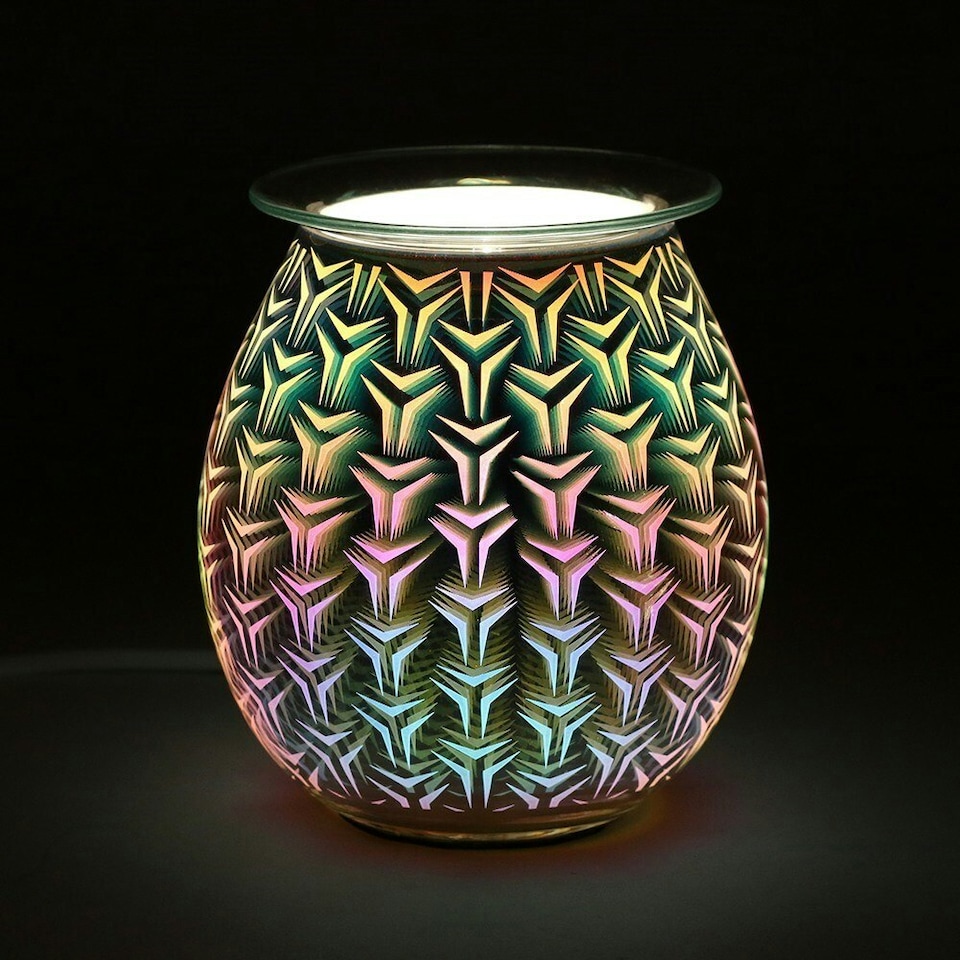 image 1 of Something Different Light Up Geometric Electric Oil Burner (UK Plug) - Multicoloured - One Size