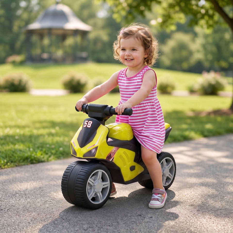image 1 of AIYAPLAY Balance Bike for 18-36 Months with Music Extra-Wide Wheels Green