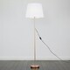 image 2 of ValueLights Modern Copper Metal Standard Floor Lamp With White Shade