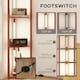 image 6 of HOMCOM Corner Floor Lamp with Dimmable Warm White LED Light, Brown Brown