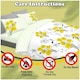 image 3 of VELVETIO Poppy Flower Duvet Cover Set Reversible Polycotton Easy Care Beddings Yellow | Super King