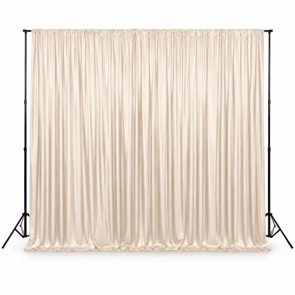 image 1 of 3x3m Spandex Backdrop Photography Background Drapes with Rod Pocket