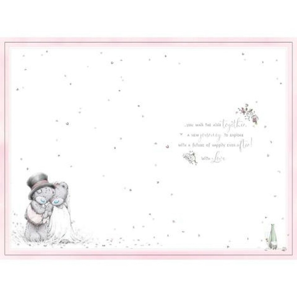 image 1 of Bear Bride And Groom Special Couple Me to You Bear Wedding Day Card