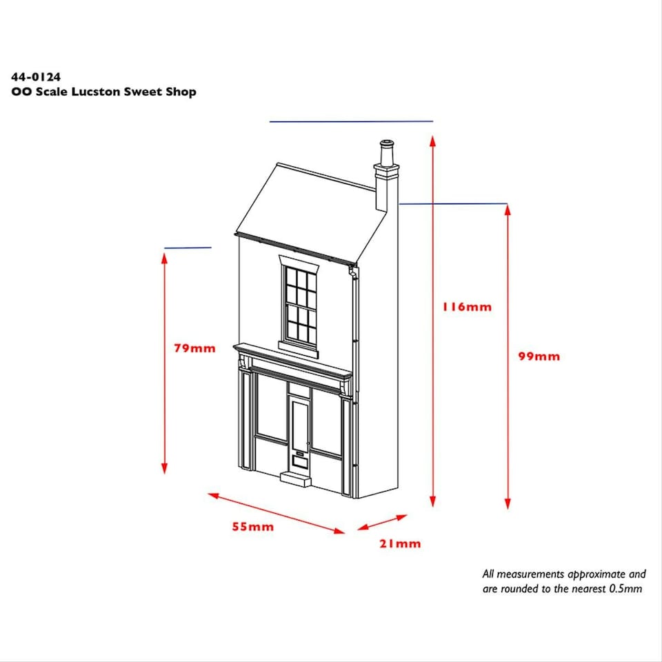 image 1 of Bachmann Scenecraft Low Relief Lucston Sweet Shop (Pre-Built)